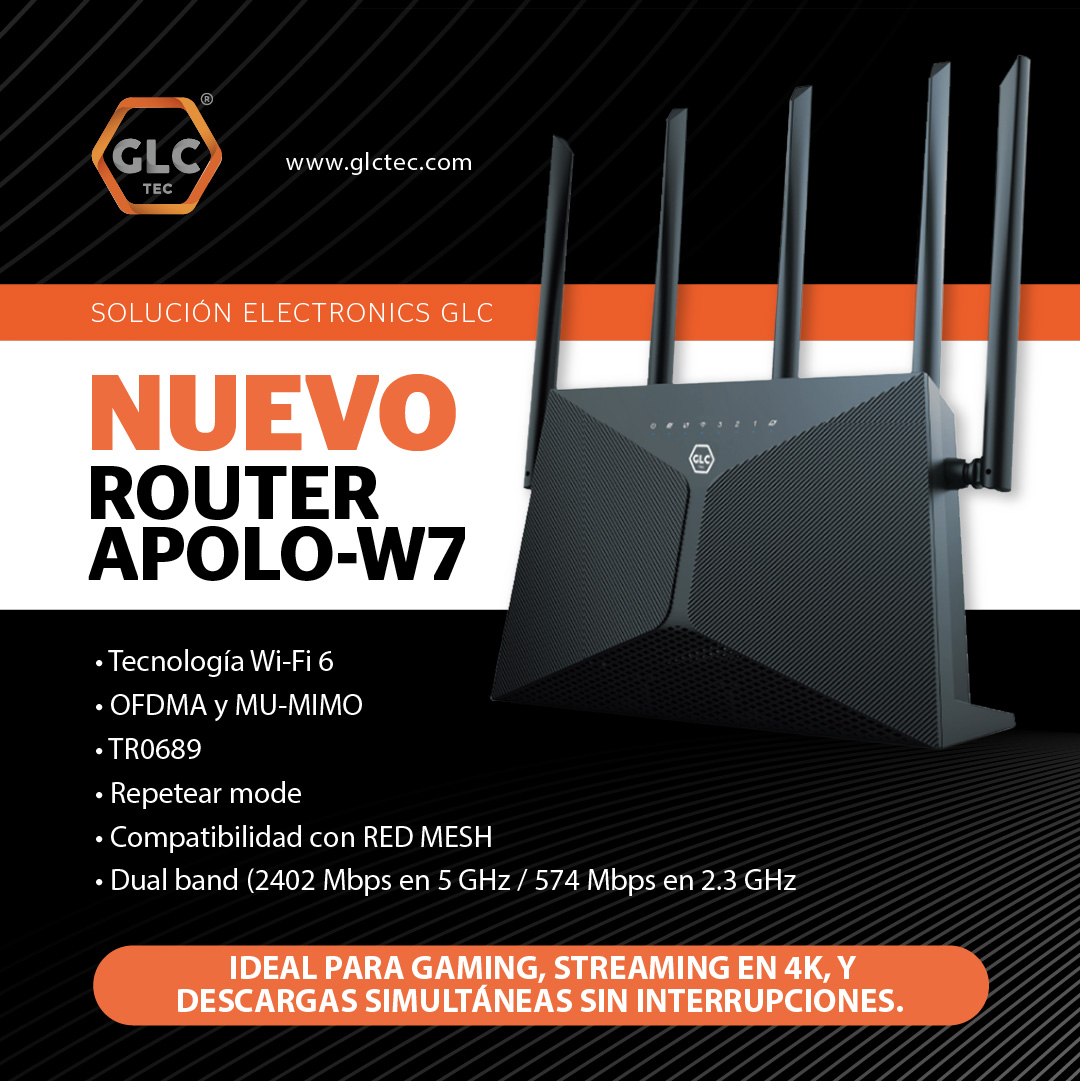Nuevo router WiFi APOLO-W7: Potencia, eficiencia y cobertura en un solo dispositivo