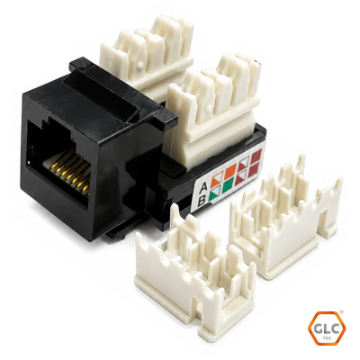 Jack Rj45  110 Idc,A/B, Negro