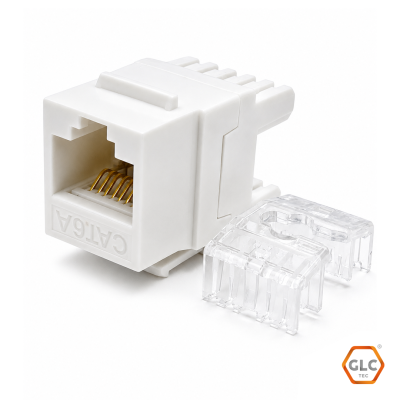 Jack Rj45  110 Idc,A/B, Blanco Cat6A