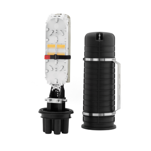 Cierre De Empalme  48 Fibras Mecanico 4 Entradas+1 Oval