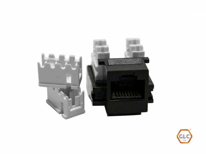 Jack Rj45  110 Idc,A/B, Negro