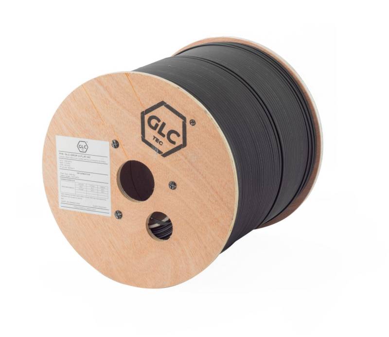 Drop Cable Flat 1 Cores Sm Fig.8 C/Portante De Acero X 1000 Mts 18*4.2Mm