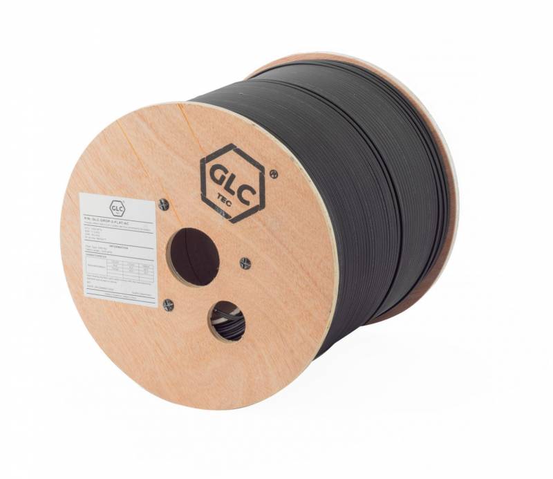 Drop Cable Flat 4 Cores Sm Fig.8 C/Portante De Acero X 1000 Mts