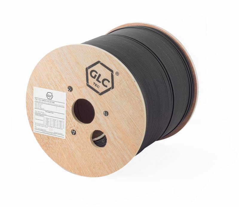 Drop Cable Flat 4 Cores Sm Fig.8 C/Portante Dielectrico X 1000 Mts
