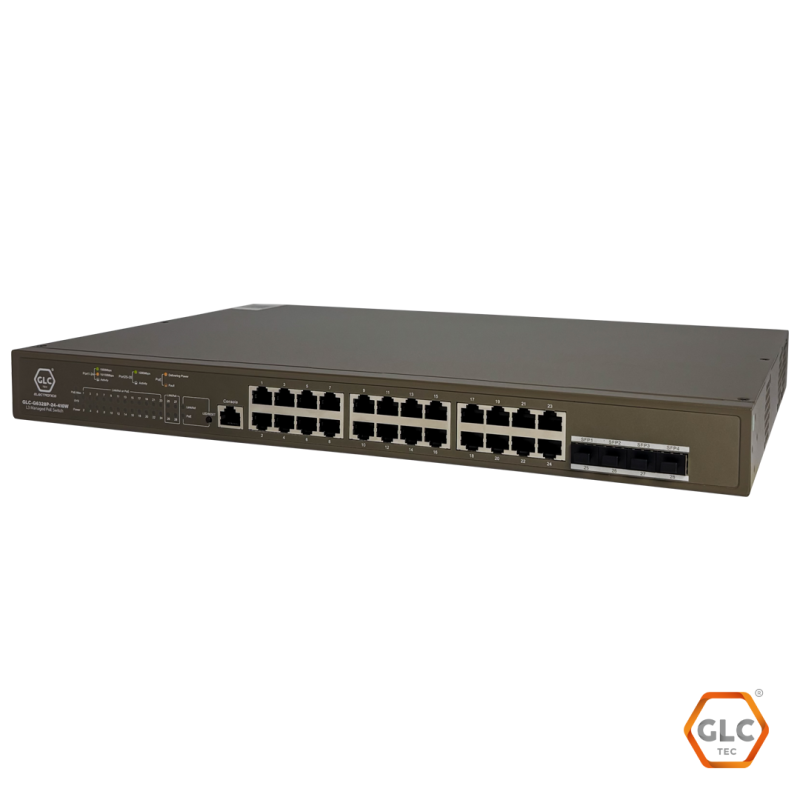 24 X 10/100/1000, 4 X 1000 Base-X Sfp, 1 X Console Port, Layer-3 Managed Poe Switch, 6Kv Lightning Protection,Vlan, Cloud And App Management